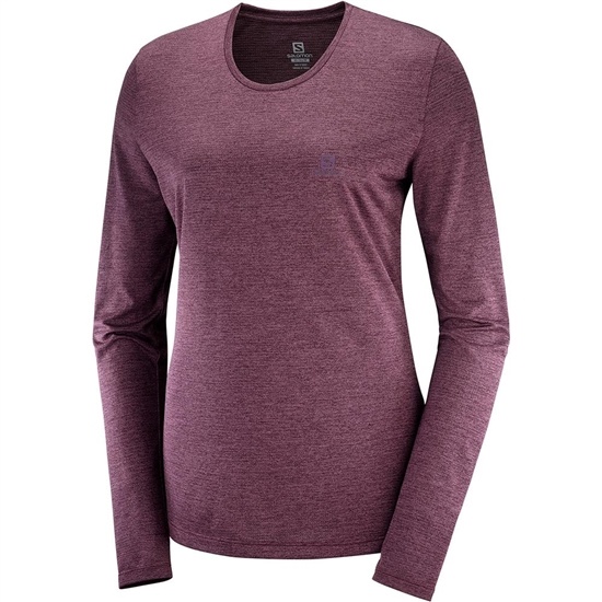 Salomon AGILE LS W Long Sleeve Tricko Damske Fuchsie | 5702-HCBDE