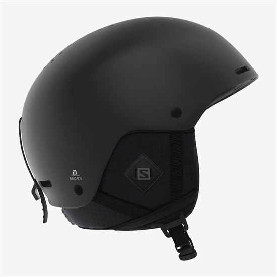 Salomon BRIGADE+ Helmets Panske Čierne | 5249-QZORC