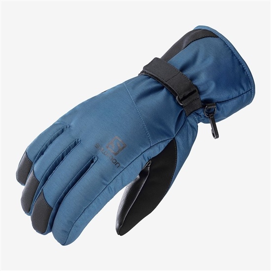 Salomon FORCE DRY M Gloves Panske Námornícka Modrá | 7123-PZSWL