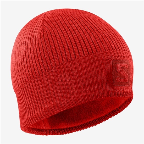 Salomon LOGO Hats Panske Červené | 2746-ZCLPB