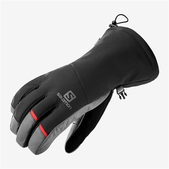 Salomon PROPELLER LONG M Gloves Panske Čierne | 6203-BMATK