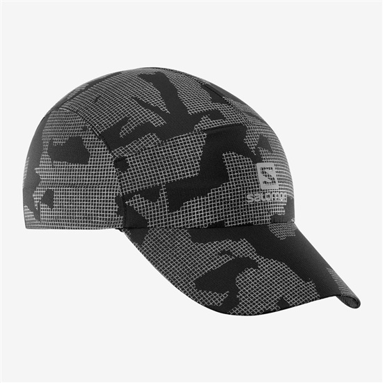 Salomon REFLECTIVE Caps Damske Čierne | 7438-BNLUS