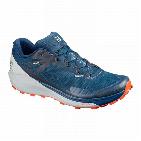 Salomon SENSE RIDE 3 GTX INVIS. FIT Bezecke Topanky Panske Námornícka Modrá | 7348-MXHFB