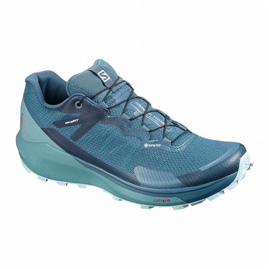 Salomon SENSE RIDE 3 GTX INVIS. FIT W Bezecke Topanky Damske Turquoise/Blue | 7968-XIMFJ