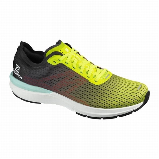 Salomon SONIC 3 ACCELERATE Bezecke Topanky Panske Yellow/White | 1063-AZFJM